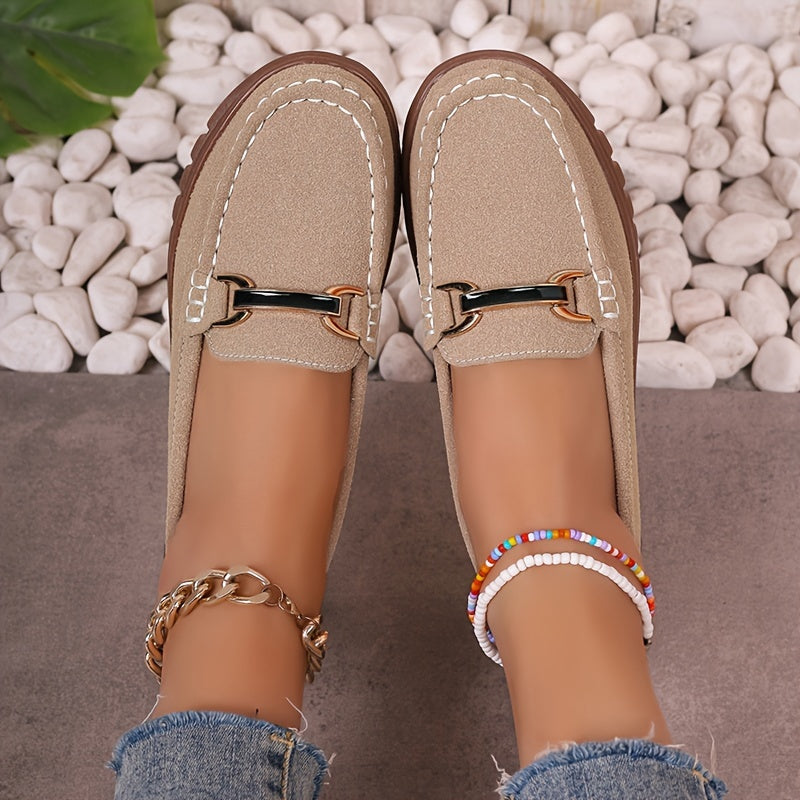 Velienna™ – Mocassin Femme Élégant et Confortable avec Boucle Métallique