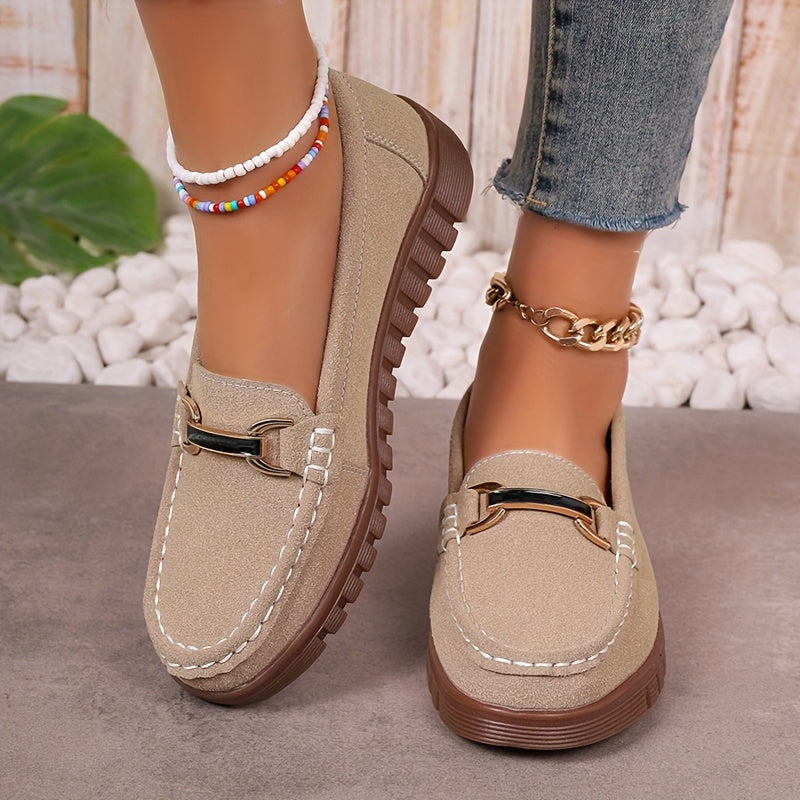 Velienna™ – Mocassin Femme Élégant et Confortable avec Boucle Métallique
