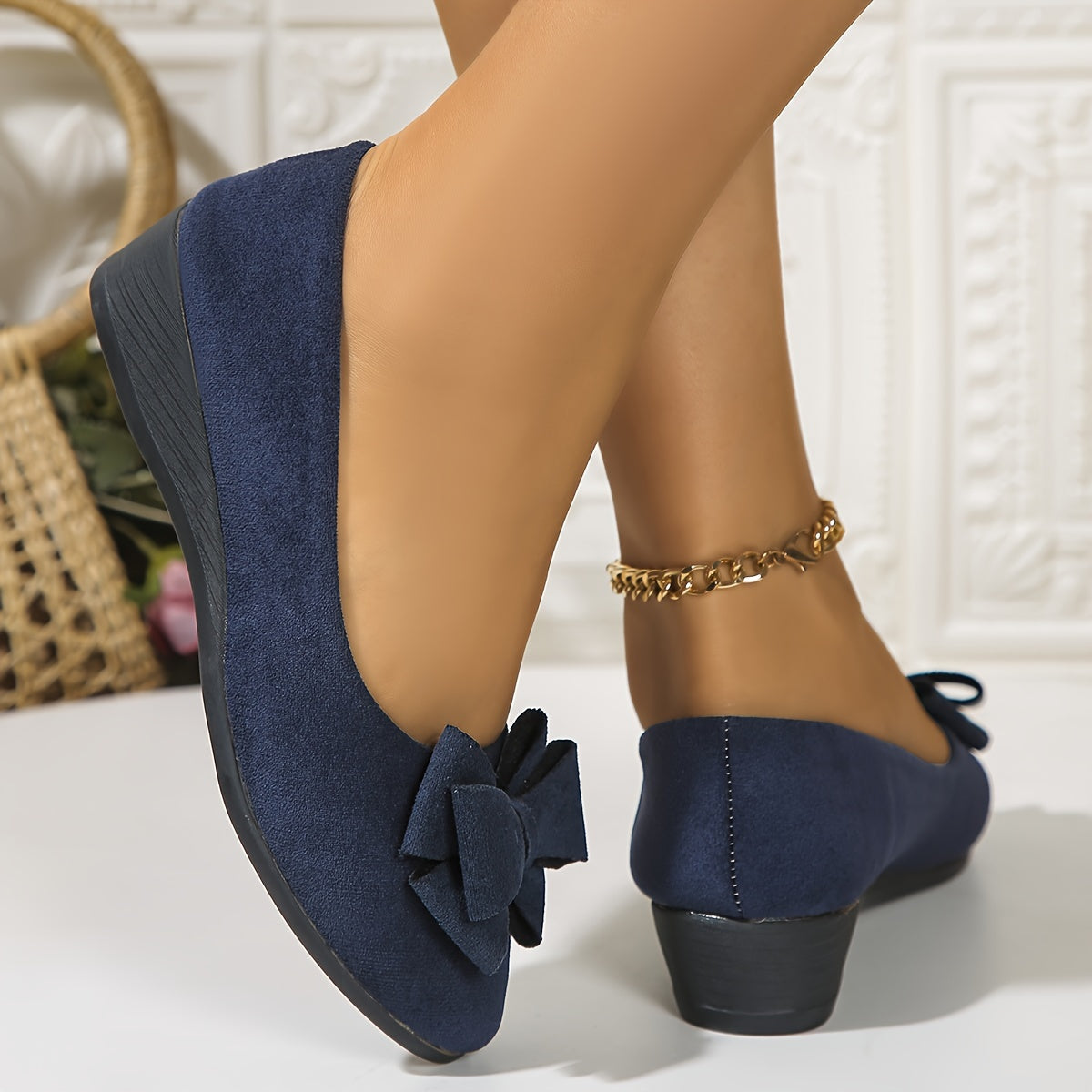 VelinaSoft™ – Mocassins Femme Confortables et Élégants à Noeud et Semelle Souple
