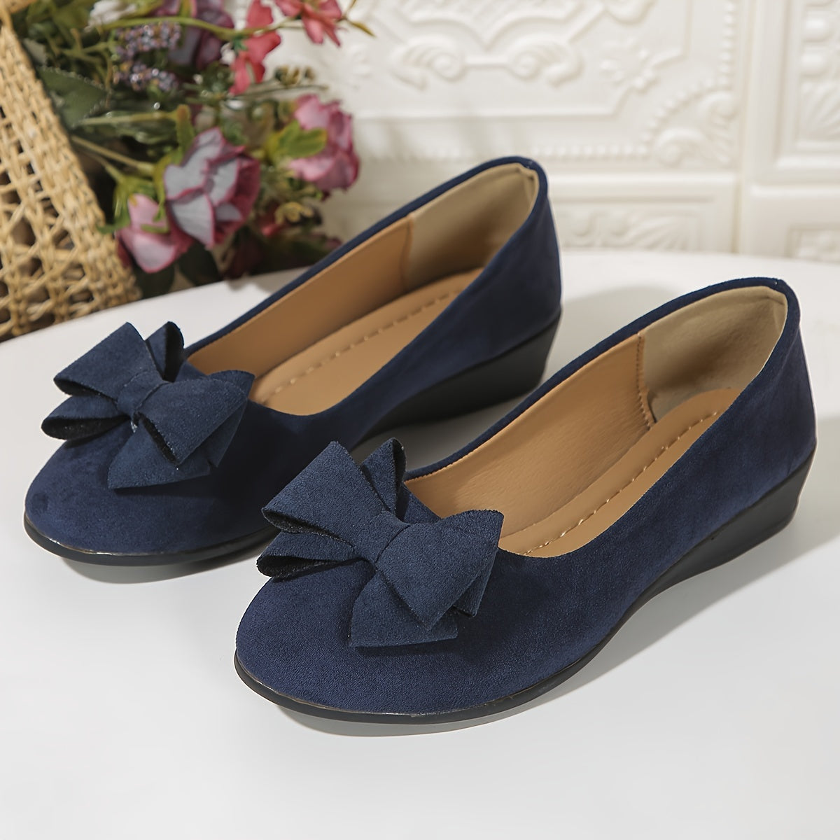 VelinaSoft™ – Mocassins Femme Confortables et Élégants à Noeud et Semelle Souple