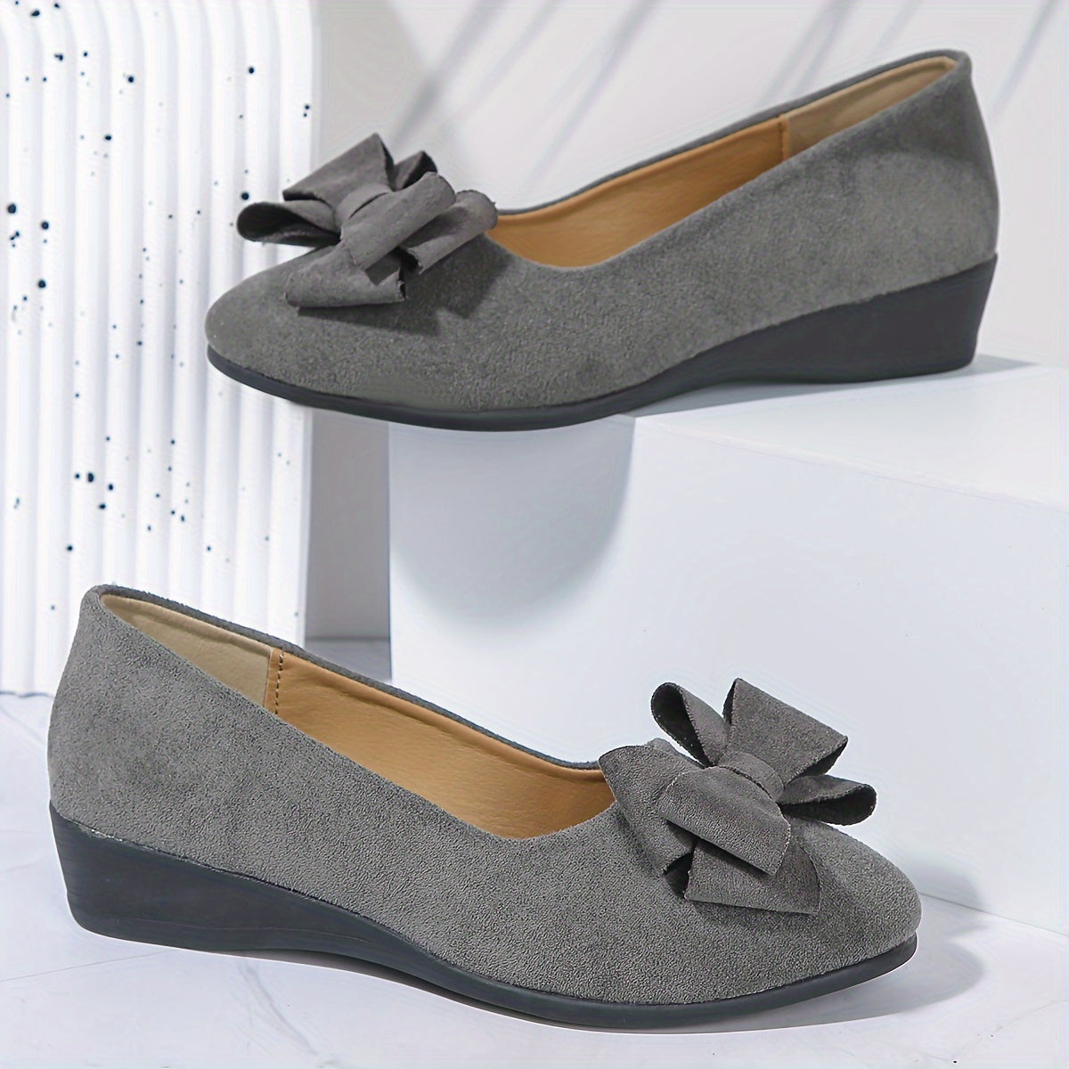 VelinaSoft™ – Mocassins Femme Confortables et Élégants à Noeud et Semelle Souple