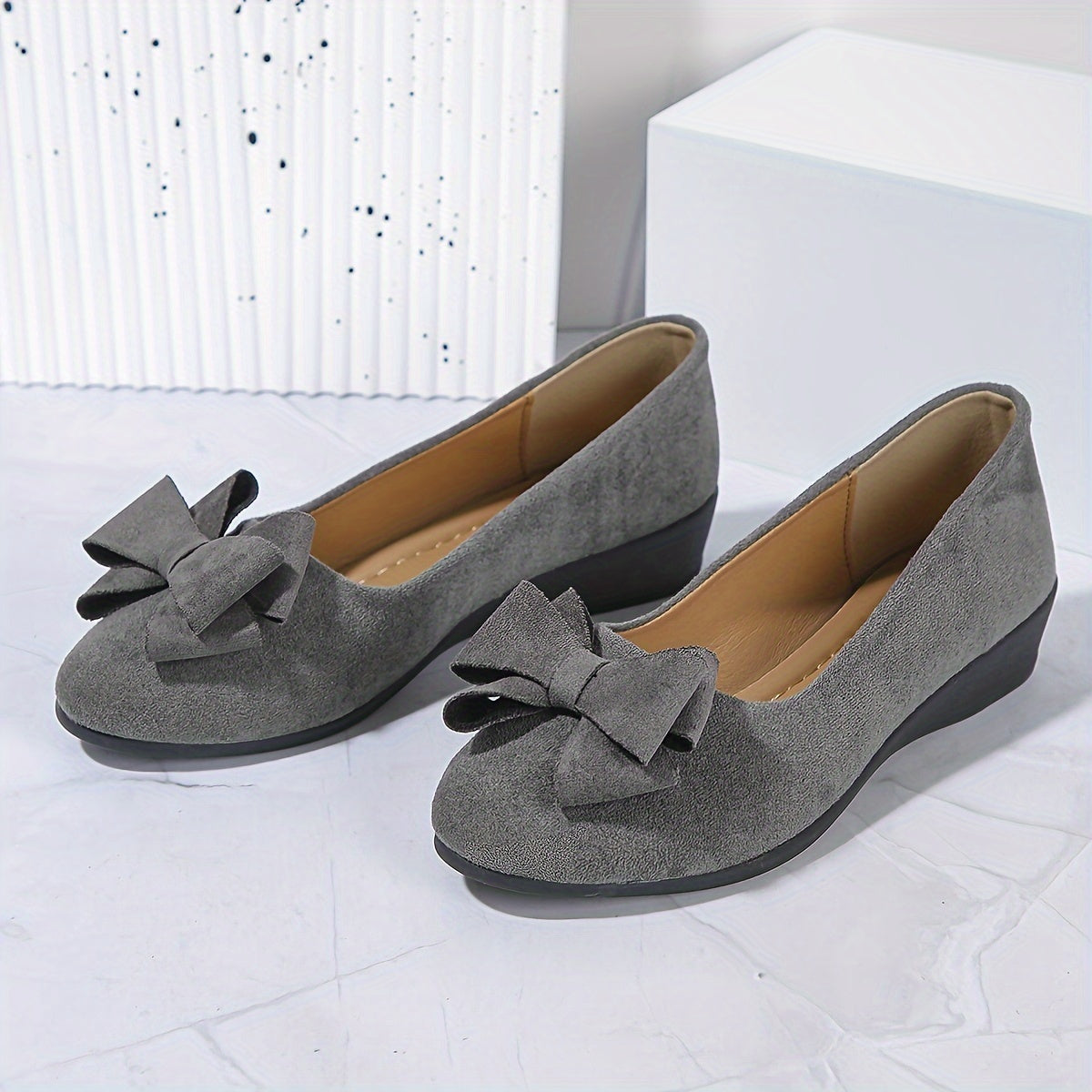 VelinaSoft™ – Mocassins Femme Confortables et Élégants à Noeud et Semelle Souple