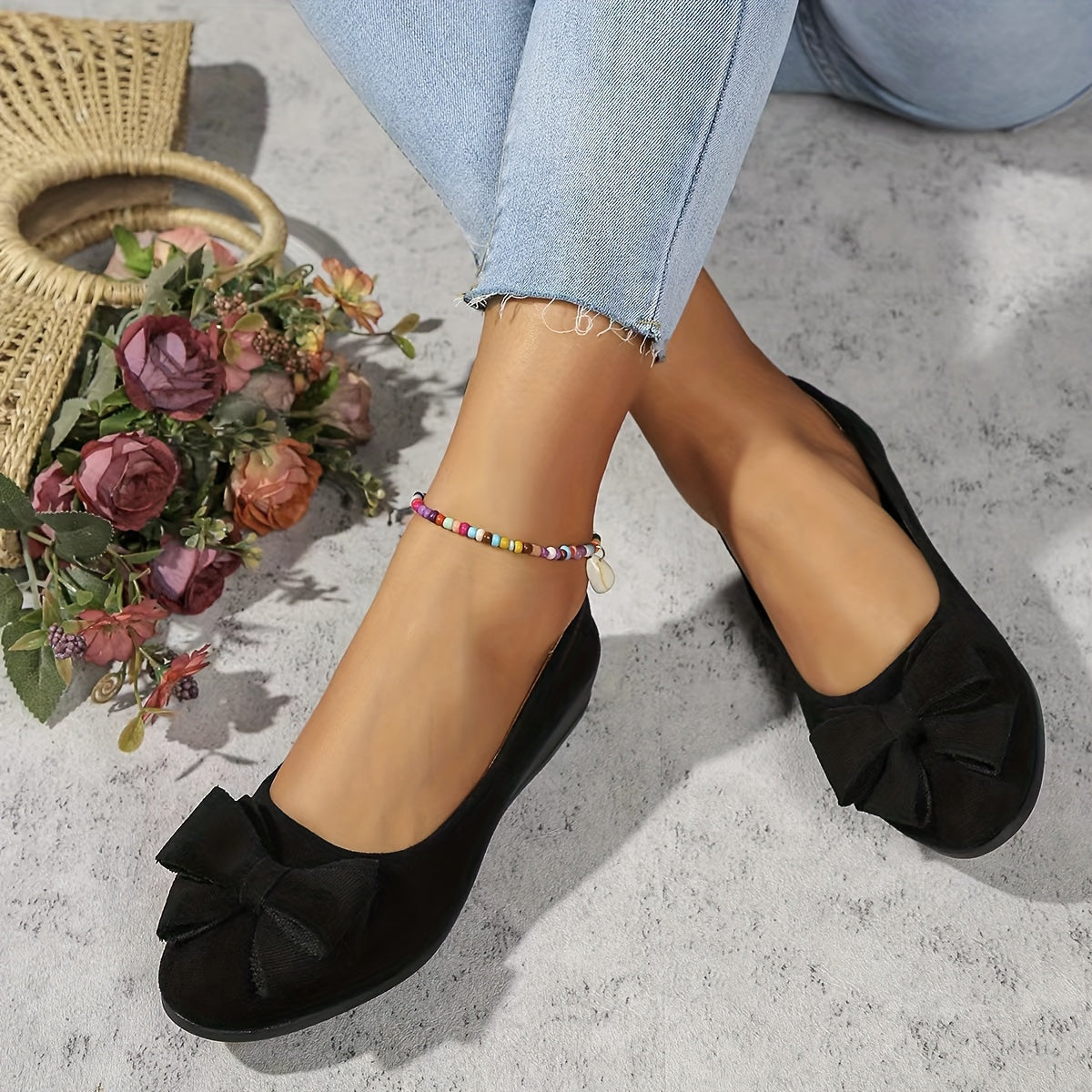 VelinaSoft™ – Mocassins Femme Confortables et Élégants à Noeud et Semelle Souple