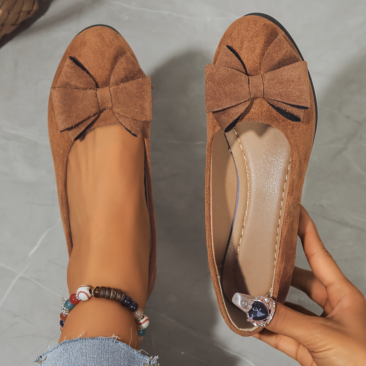 VelinaSoft™ – Mocassins Femme Confortables et Élégants à Noeud et Semelle Souple
