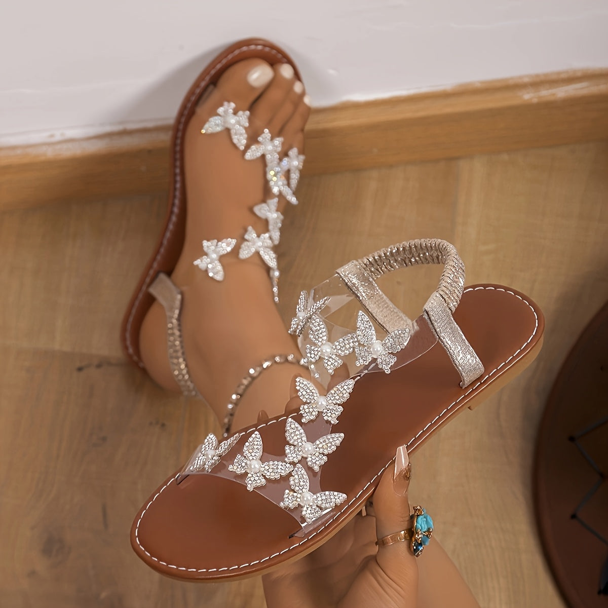 Velonia™ – Sandales Plates Femme Chic et Confortables pour l’Été