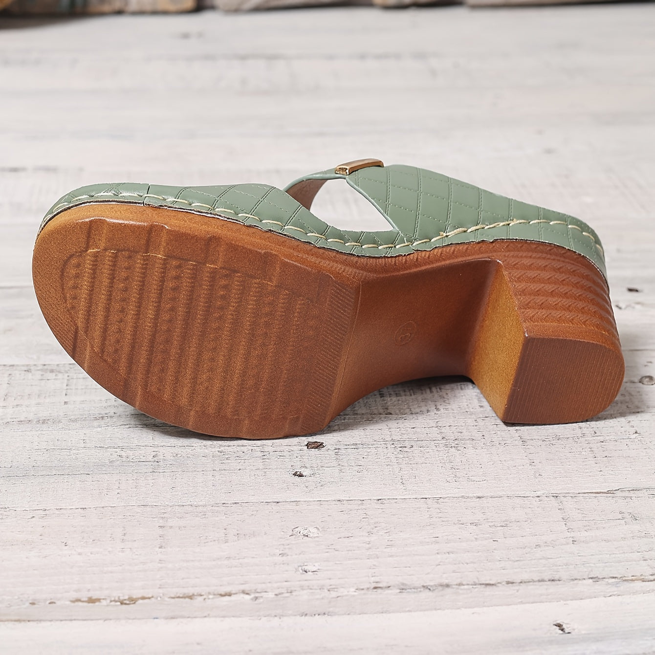 Velonza™ – Sandales Femme Cuir à Talon Épais Chic & Confortable Été