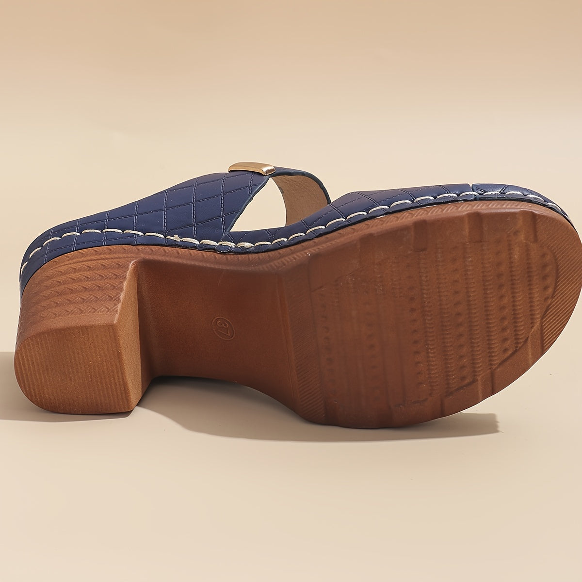 Velonza™ – Sandales Femme Cuir à Talon Épais Chic & Confortable Été