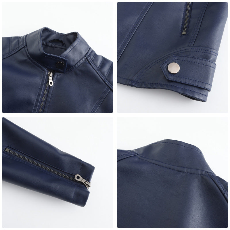Veloria™ – Veste Femme en Cuir Zippée Style Biker Élégante