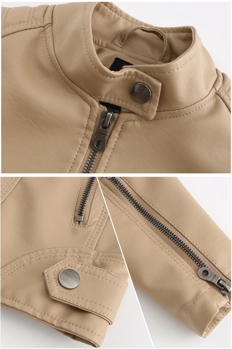 Veloria™ – Veste Femme en Cuir Zippée Style Biker Élégante