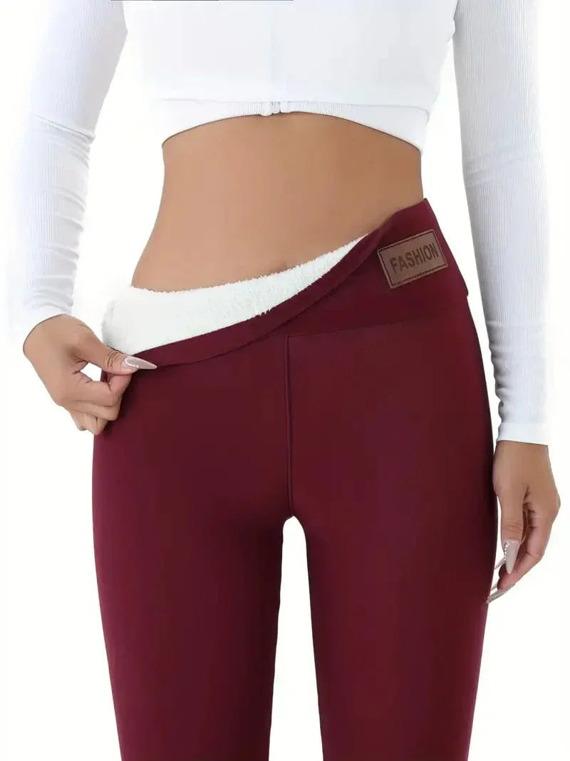 Leggings Polaires Épaisses et Chaudes pour Femme Hiver