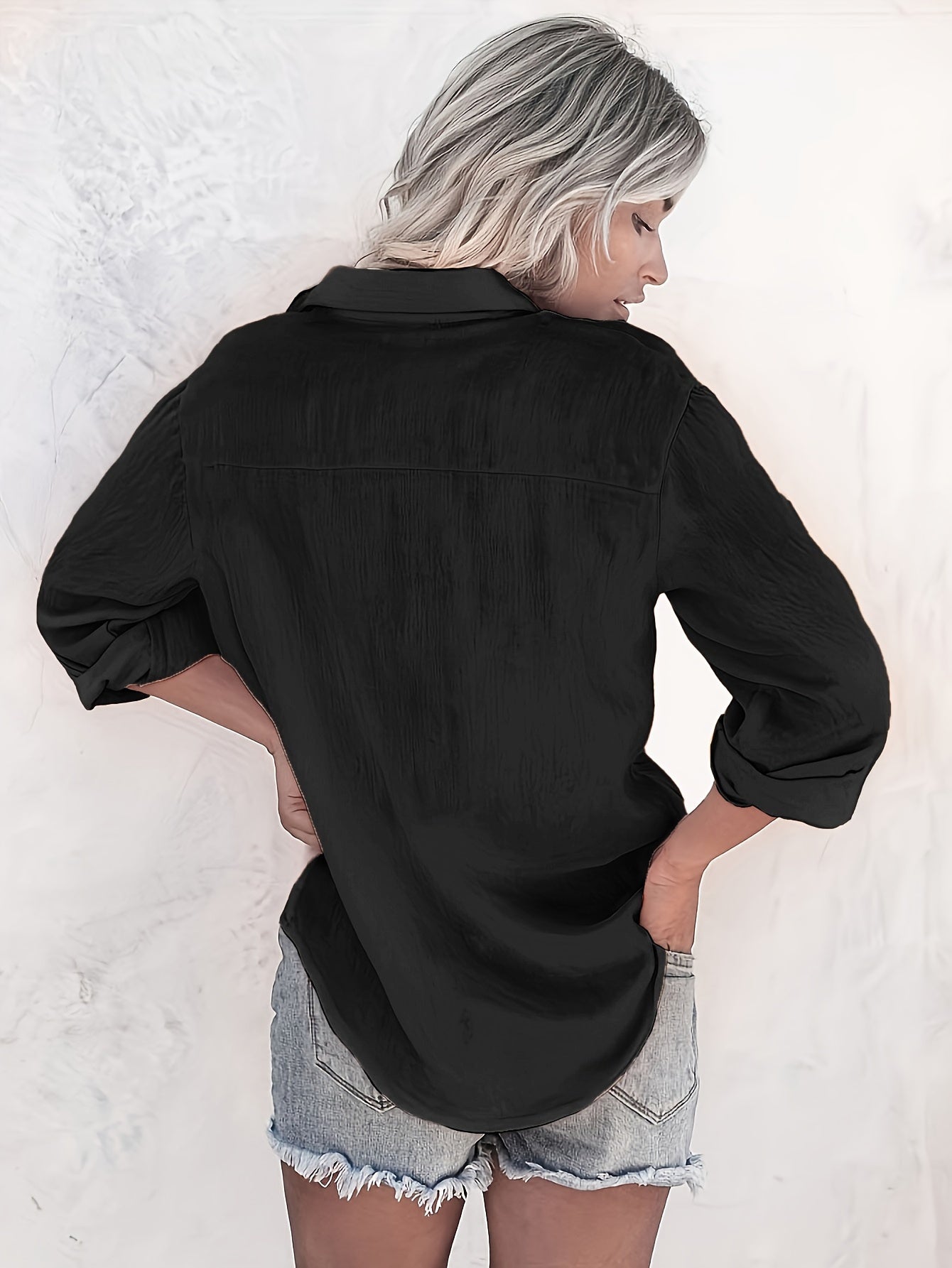 Velurise™ – Chemisier Femme Chic Tendance à Manches Longues