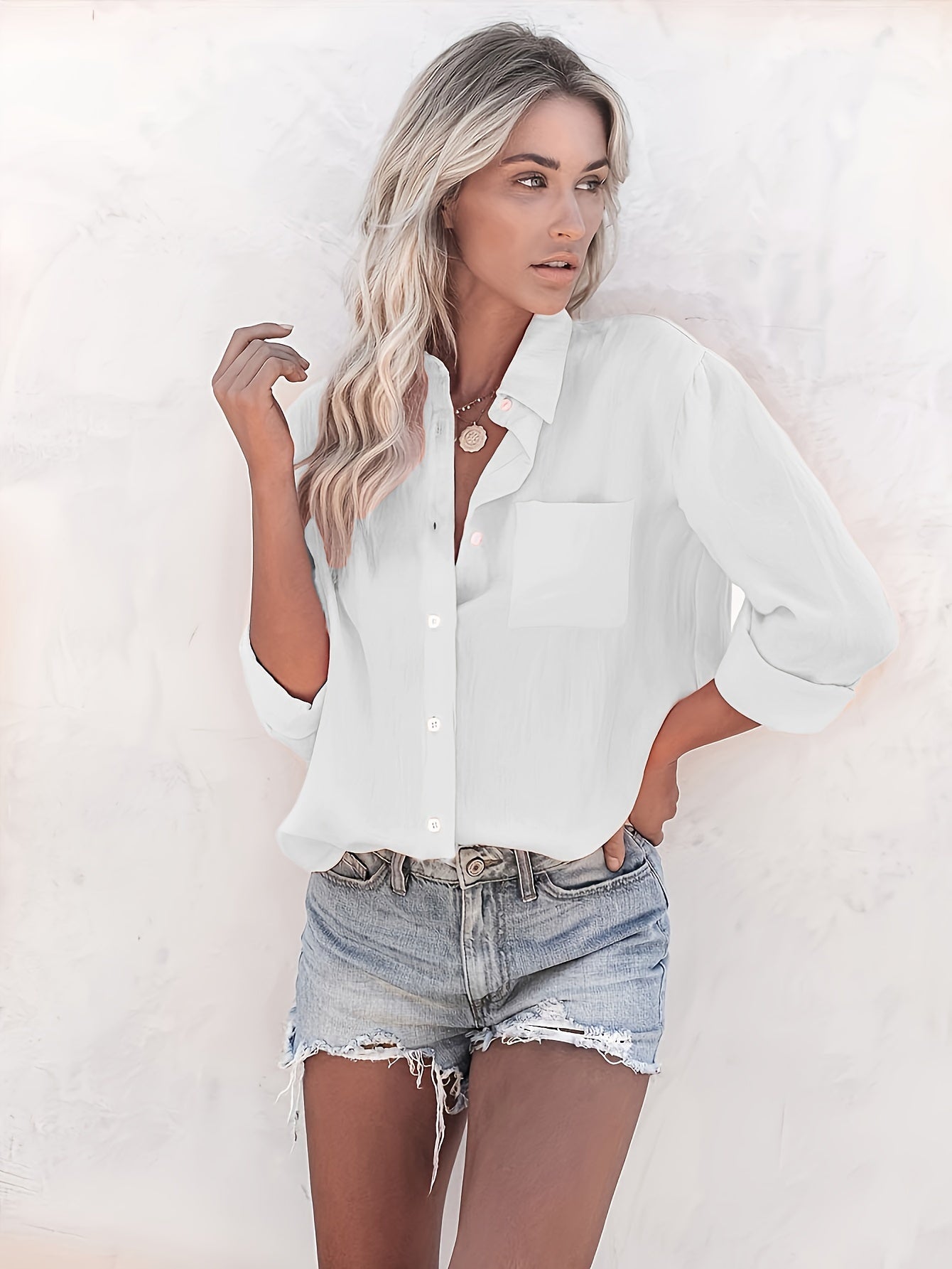 Velurise™ – Chemisier Femme Chic Tendance à Manches Longues