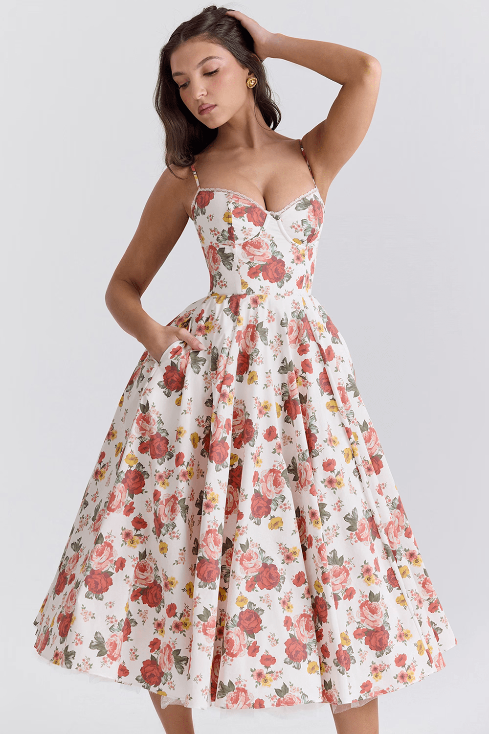 Velvessa™ – Robe Évasée en Satin de Soirée Longue Chic Élégance et raffinement