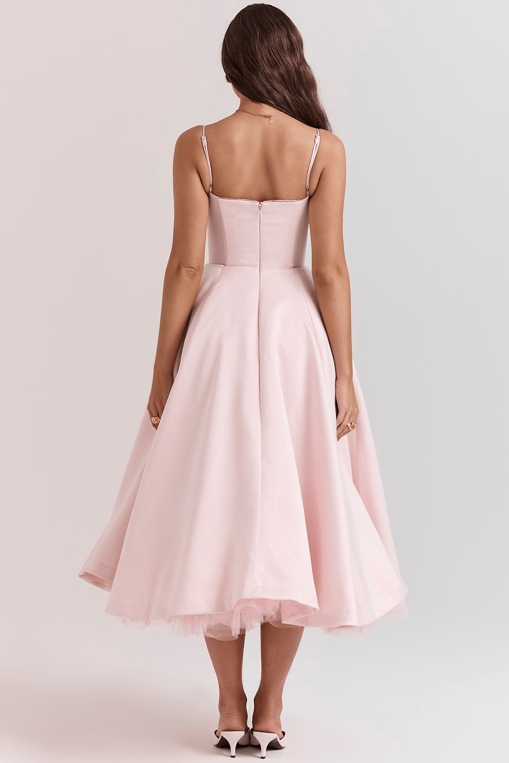 Velvessa™ – Robe Évasée en Satin de Soirée Longue Chic Élégance et raffinement
