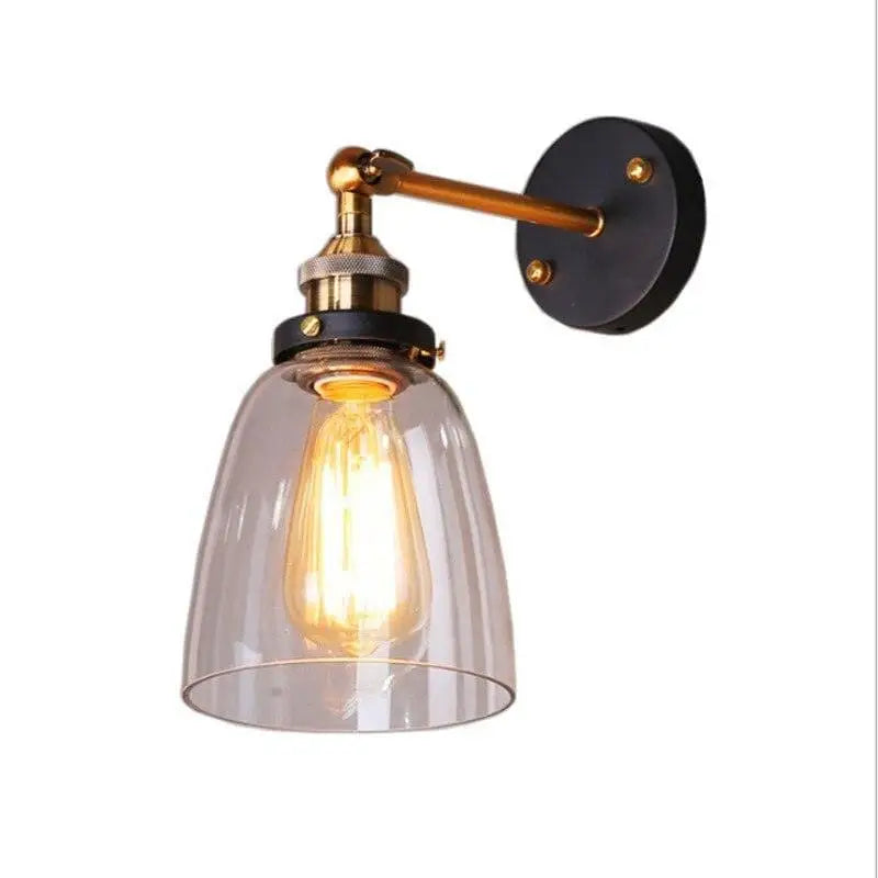 Verona™ – Applique Murale Vintage en Verre & Métal – Éclairage Élégant