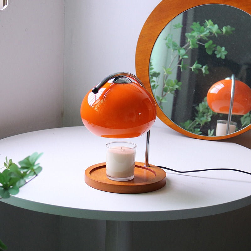VerraLume™ – Lampe de Table Chauffe-Bougie Élégante en Verre Design LED