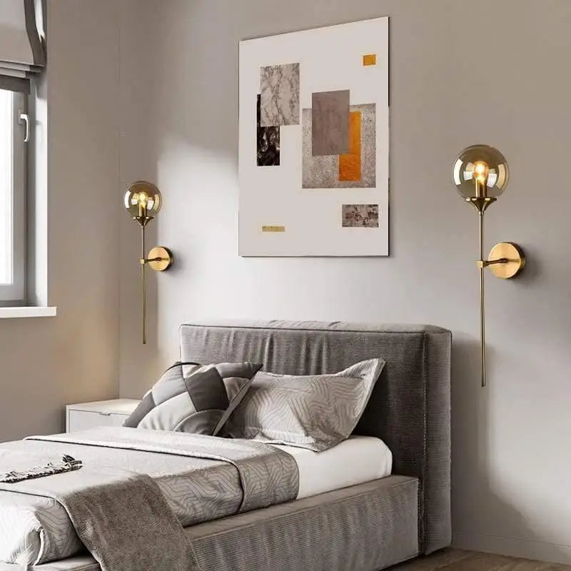 Verria™ – applique murale design verre fumé, halo doux et élégant