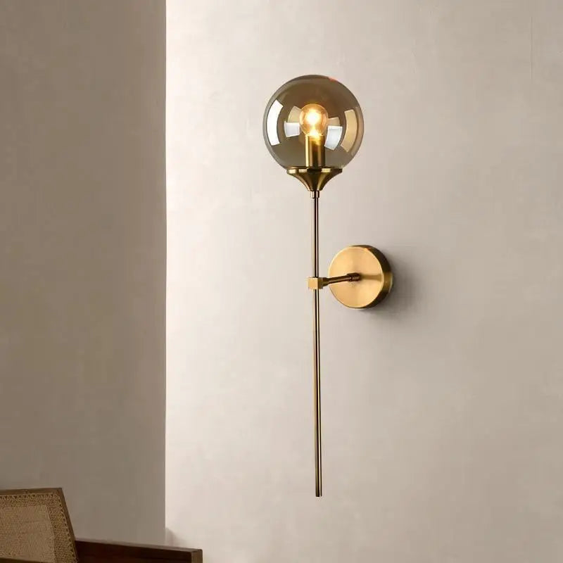 Verria™ – applique murale design verre fumé, halo doux et élégant