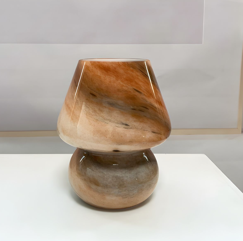 Verrilune™ – Lampe De Table Champignon En Verre Faite À La Main