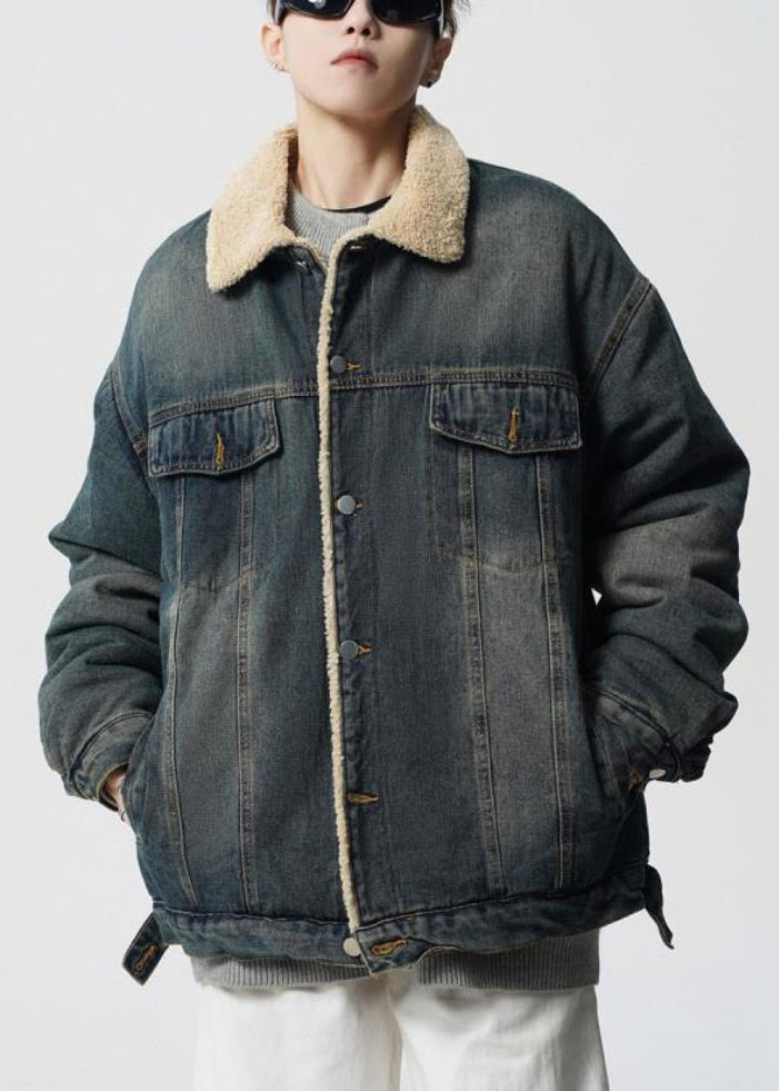 Hiver Parka épais pour homme avec poches et col classique - EasyApparels