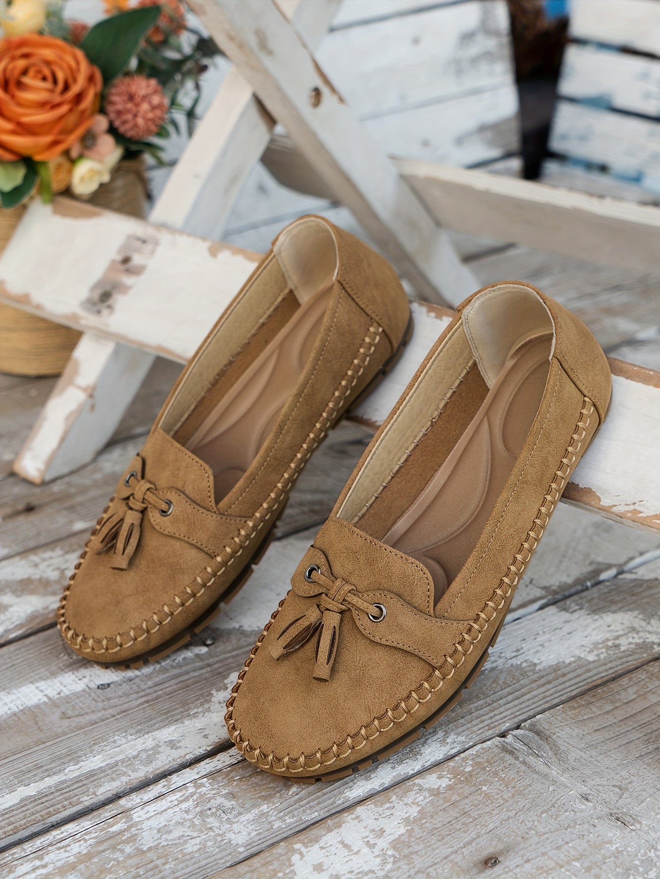 Vireline™ – Mocassin Femme Élégant et Confortable avec Noeud