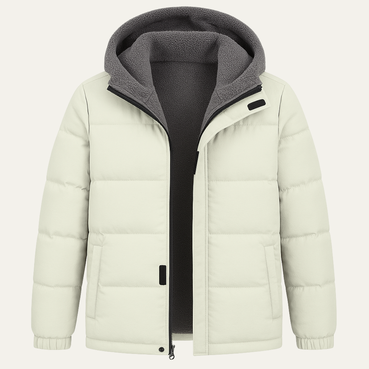 Parka Homme à Capuche avec Doublure Polaire Chaude - PanierRoyale