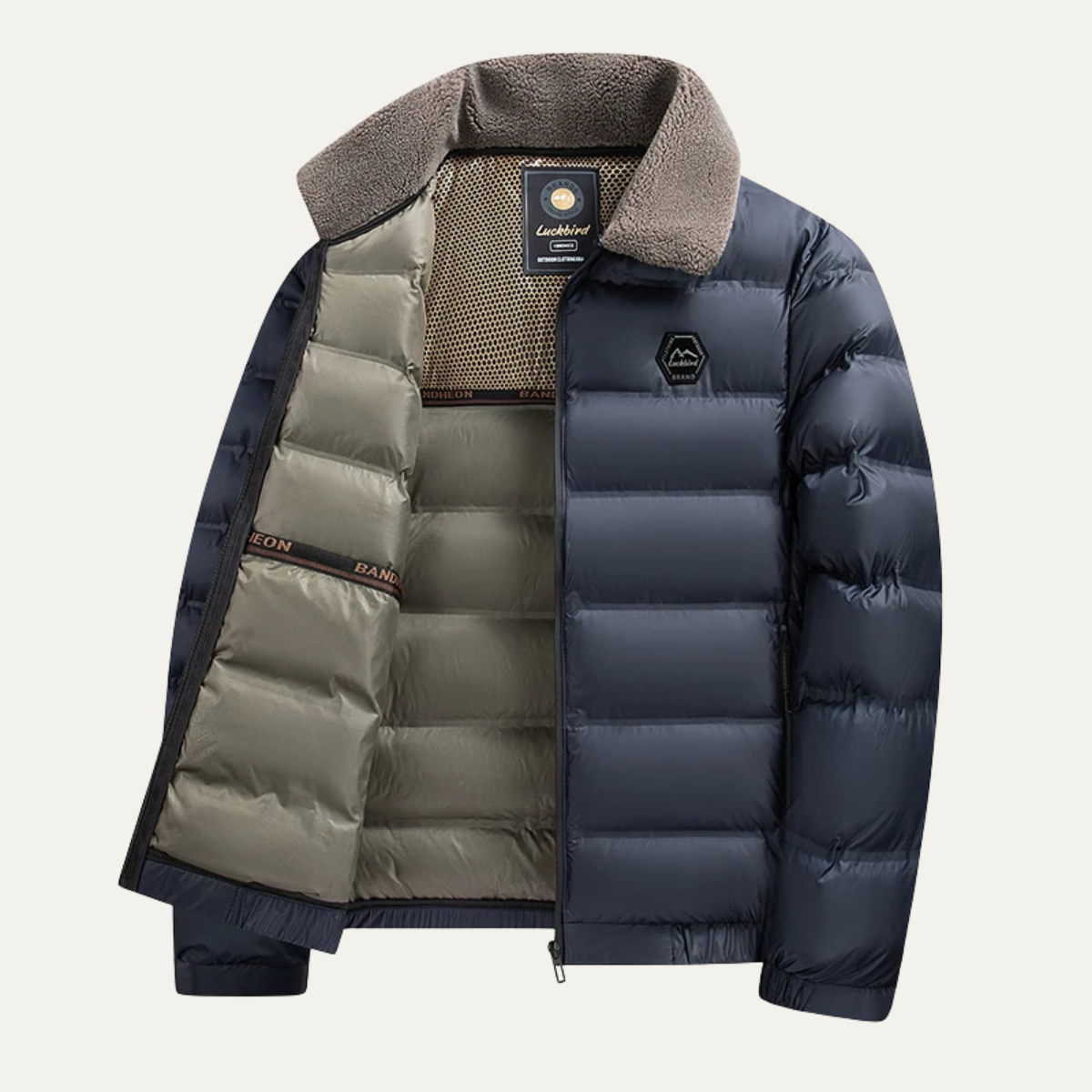 VogeLuxe | Doudoune à col sherpa pour homme 4