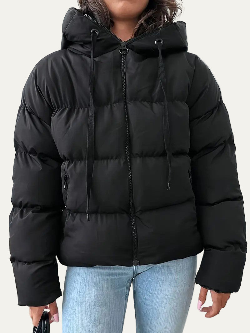 Blouson femme à capuche léger et chaud - PanierRoyale