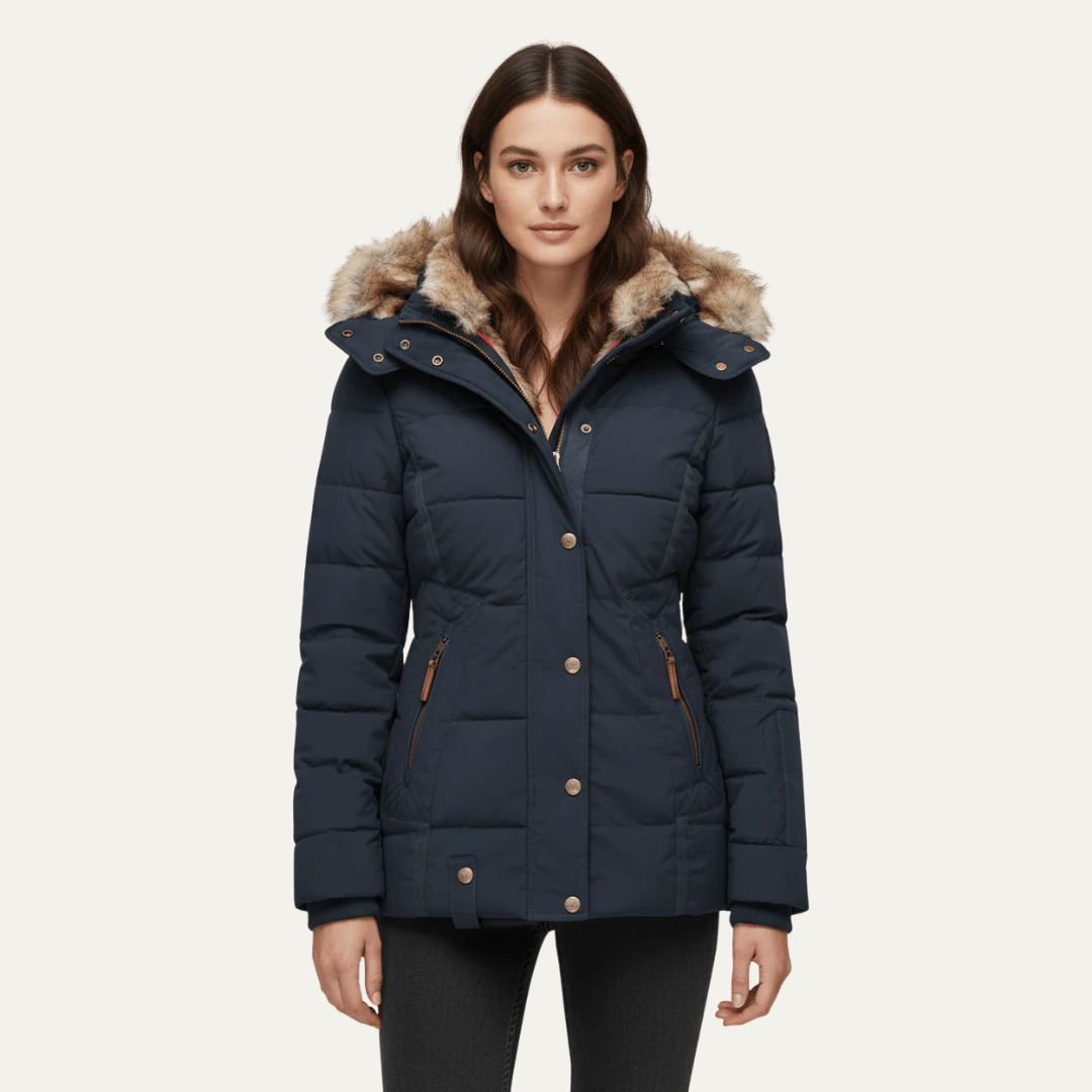 Manteau femme en faux fur épais et chaud hivernal