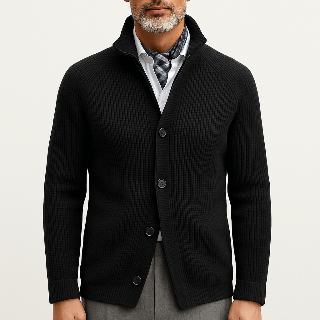Cardigan Homme Épais et Confortable en Maille Douce