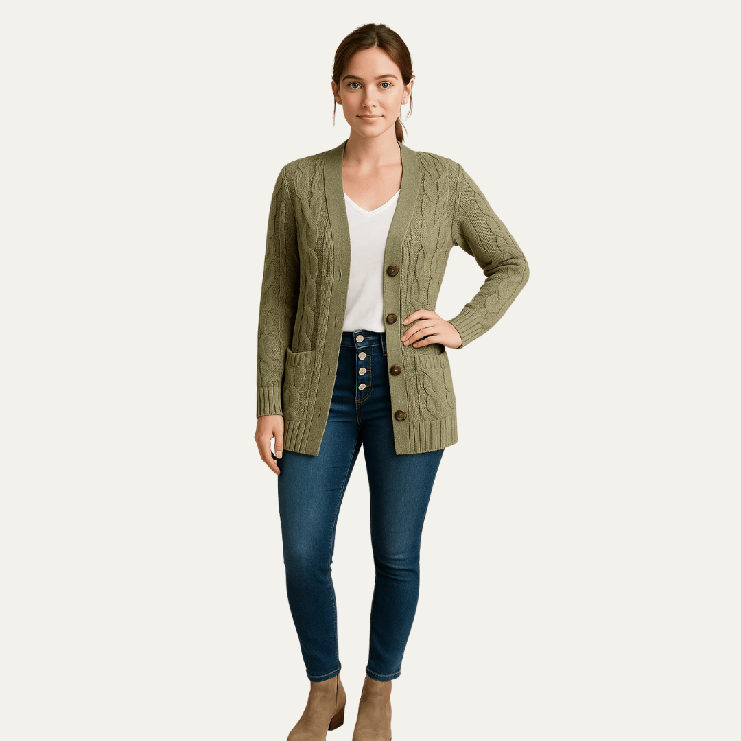 Gilet femme mi-long doux et élégant