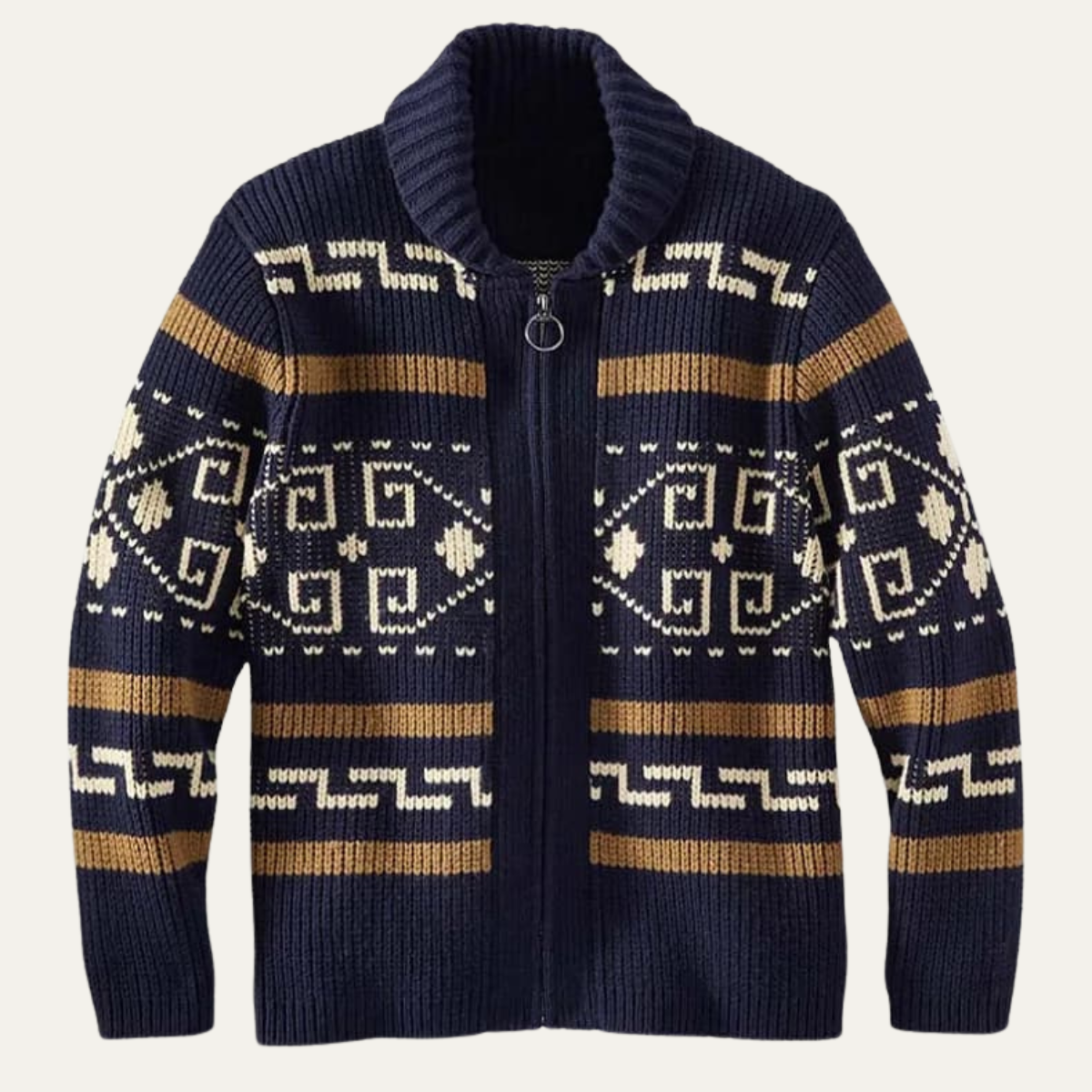Gilet en maille homme col châle chic et décontracté