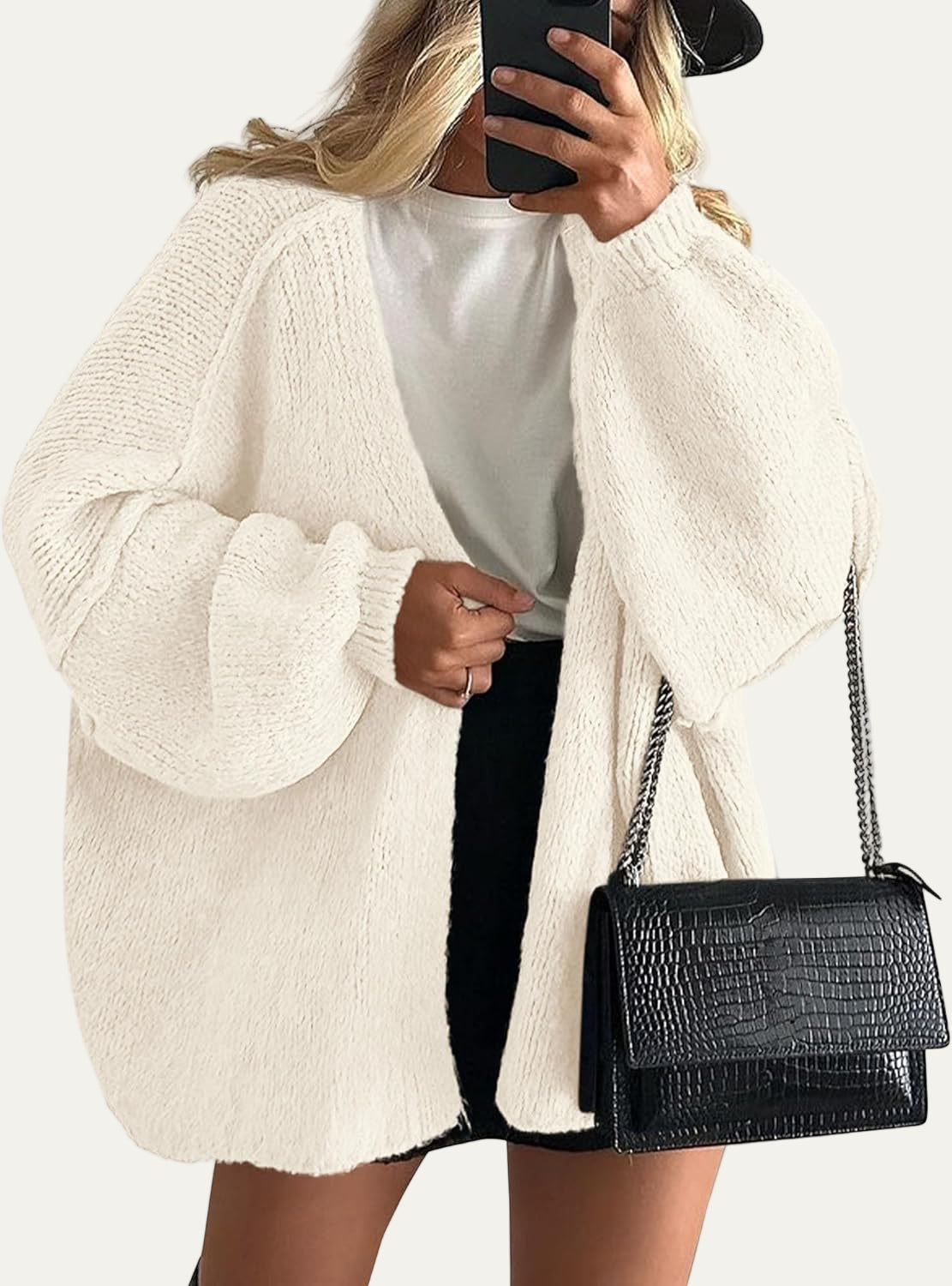 Gilet femme en maille épaisse et chaud pour hiver