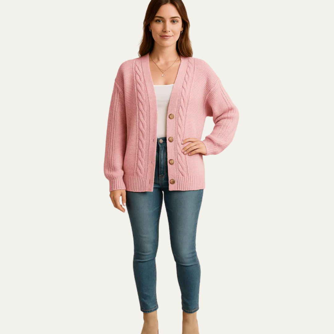 Gilet femme maille épaisse et douce