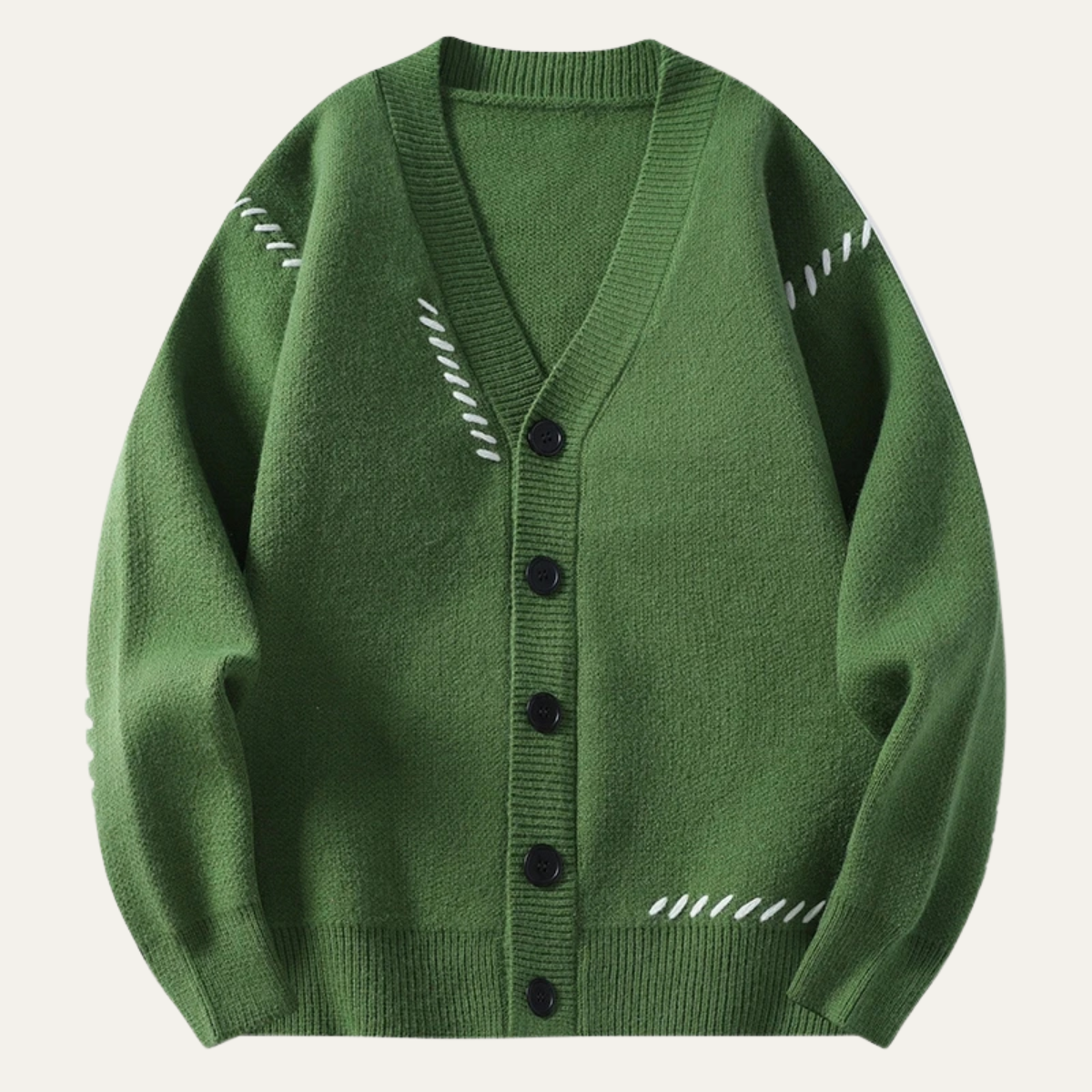 VogeLuxe | Gilet homme col V à boutons noirs 7