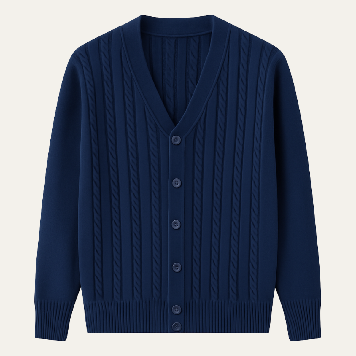 VogeLuxe | Gilet homme col V en maille côtelée 9