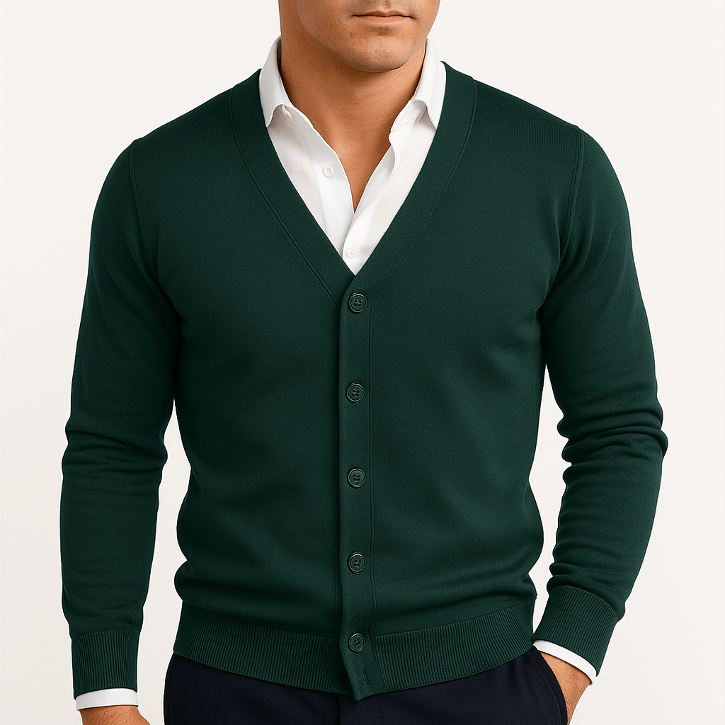 VogeLuxe | Gilet homme coupe ajustée col V 5