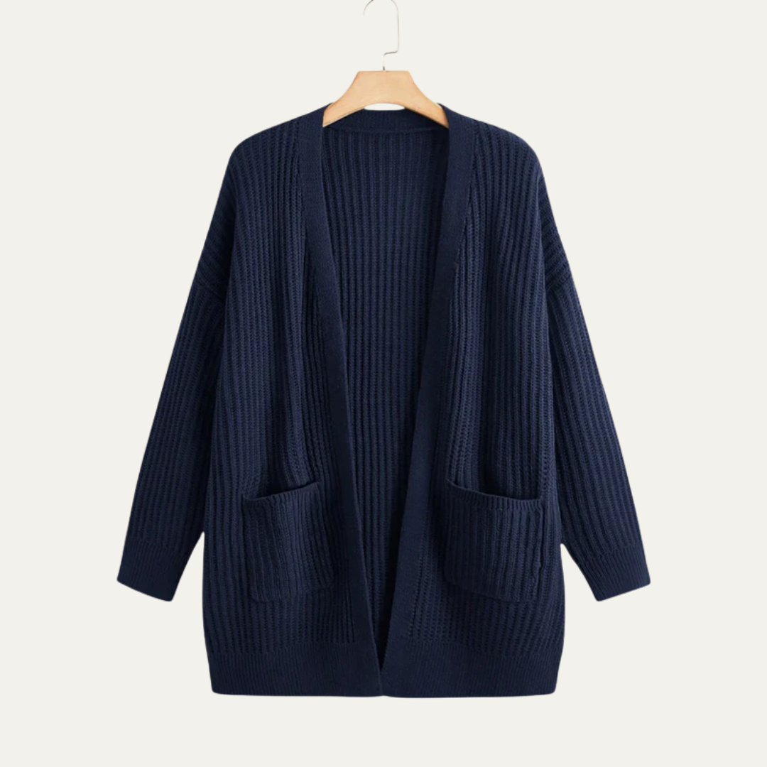 VogeLuxe | Gilet long côtelé pour femme 7