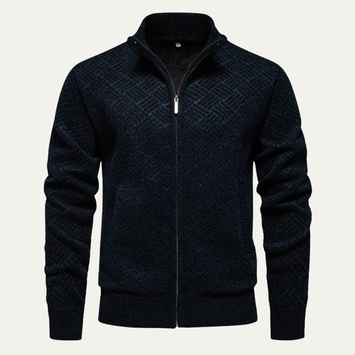 Gilet homme zippé effet jean casual