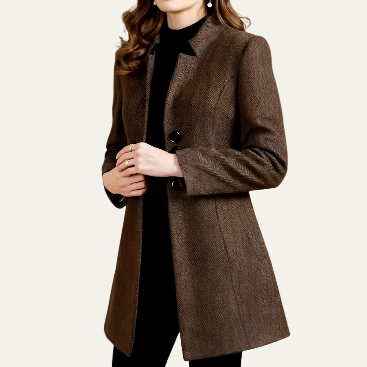VogeLuxe | Manteau blazer élégant à boutons pour femme 1