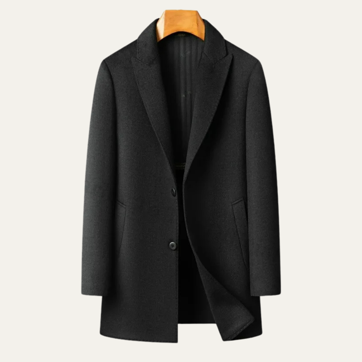 VogeLuxe | Manteau classique en laine pour homme 9