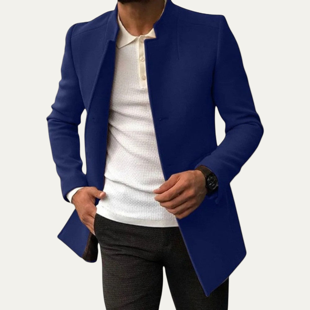 VogeLuxe | Manteau court à col montant pour homme 11