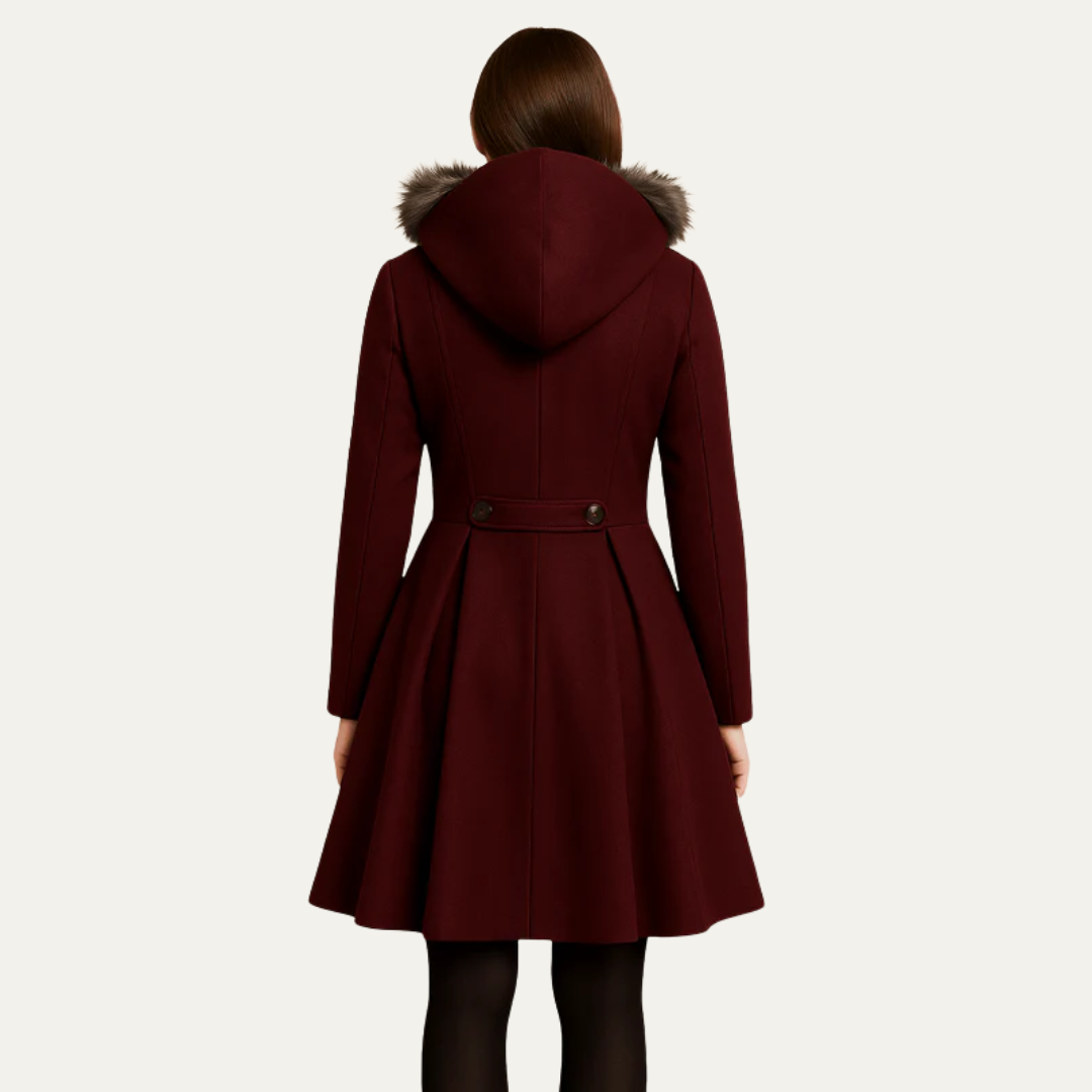 VogeLuxe | Manteau croisé évasé pour femme 2