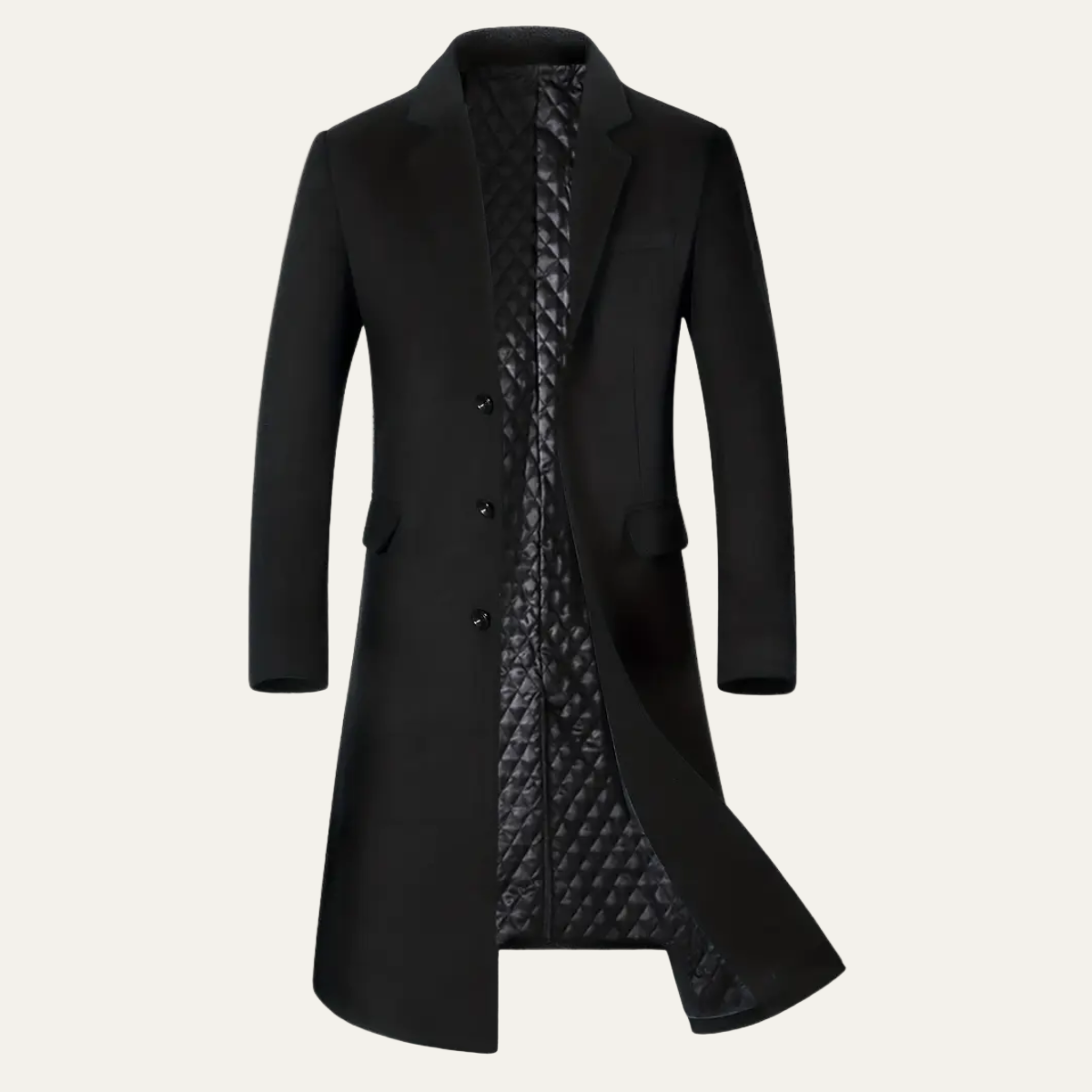 Manteau homme long chauffant et imperméable