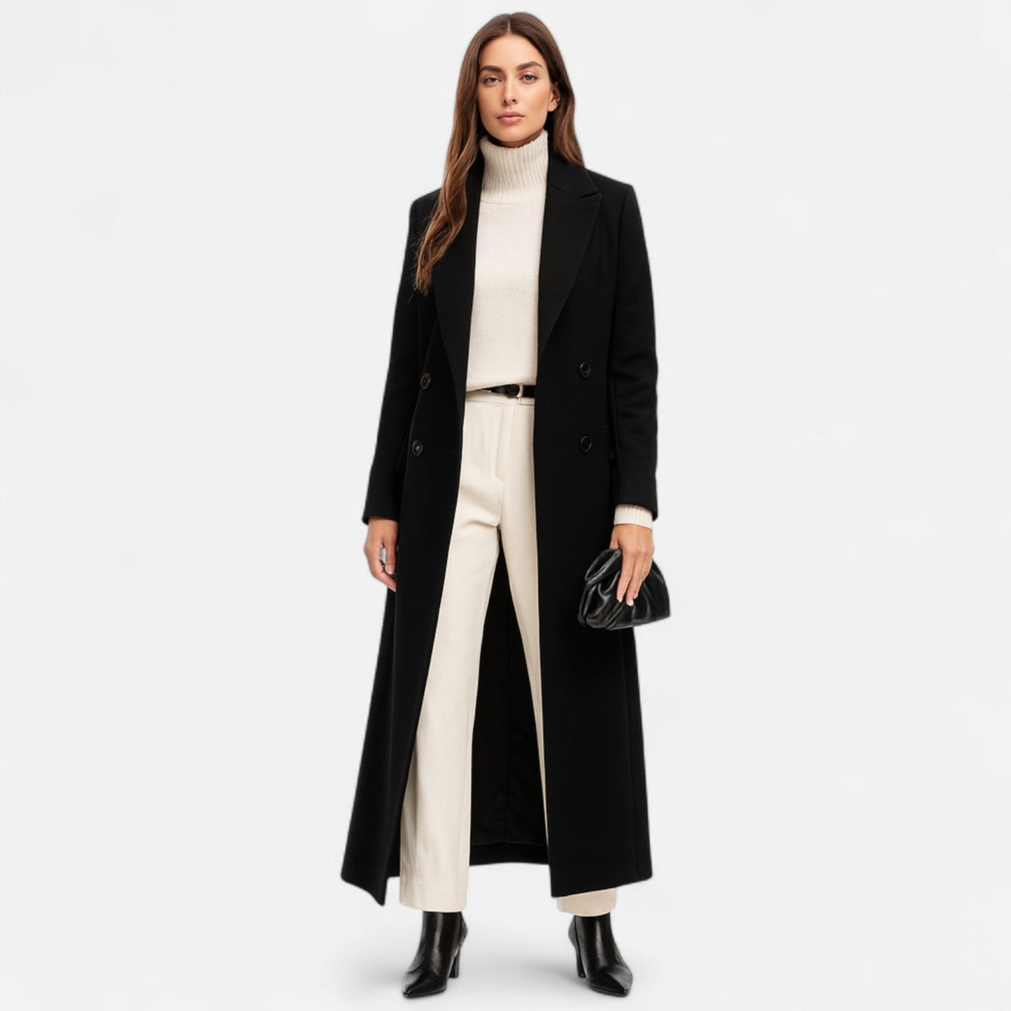 VogeLuxe | Manteau long tailleur pour femme 2