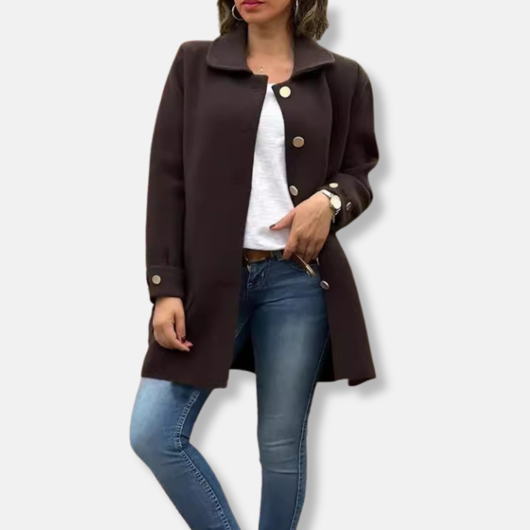 Manteau femme mi-long élégant et tendance