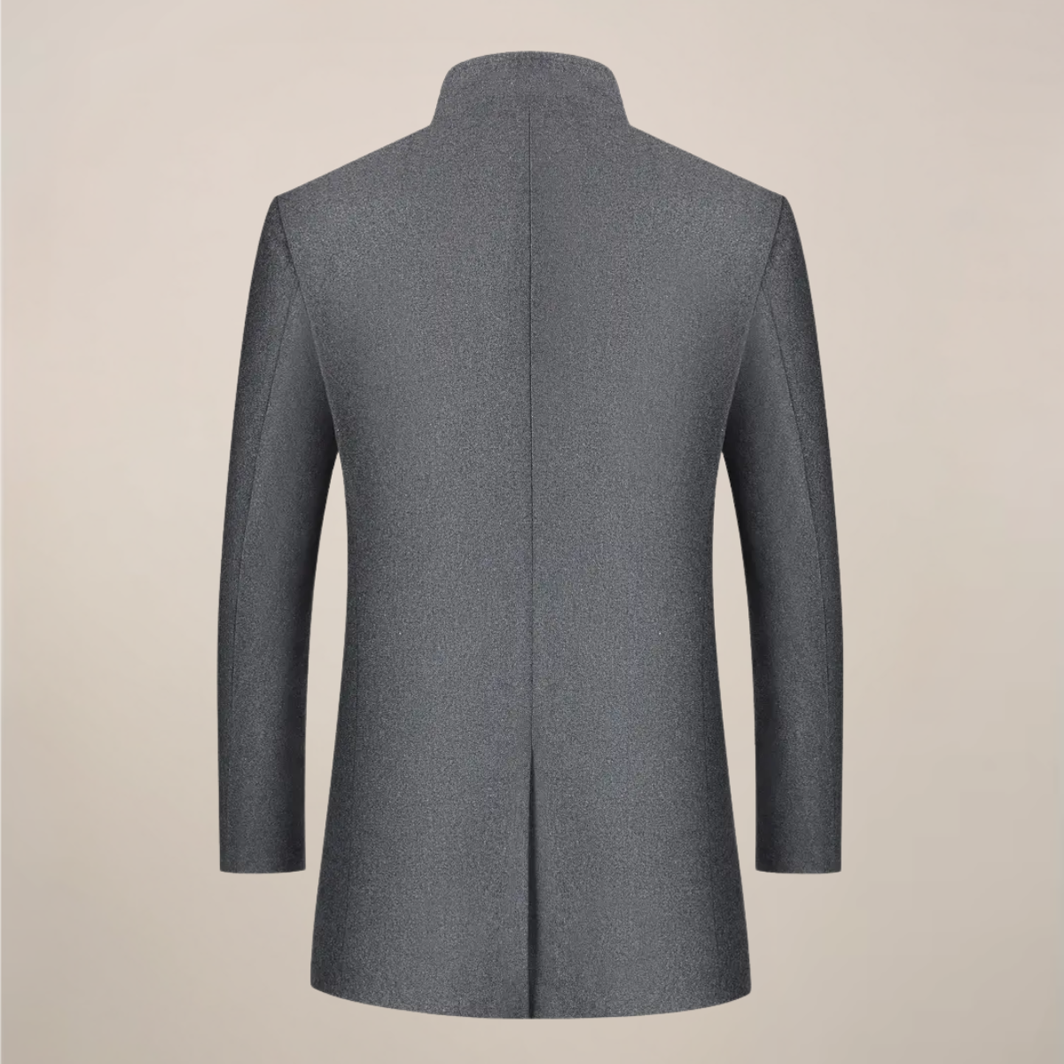 VogeLuxe | Manteau mi-long à col mandarin pour homme 5