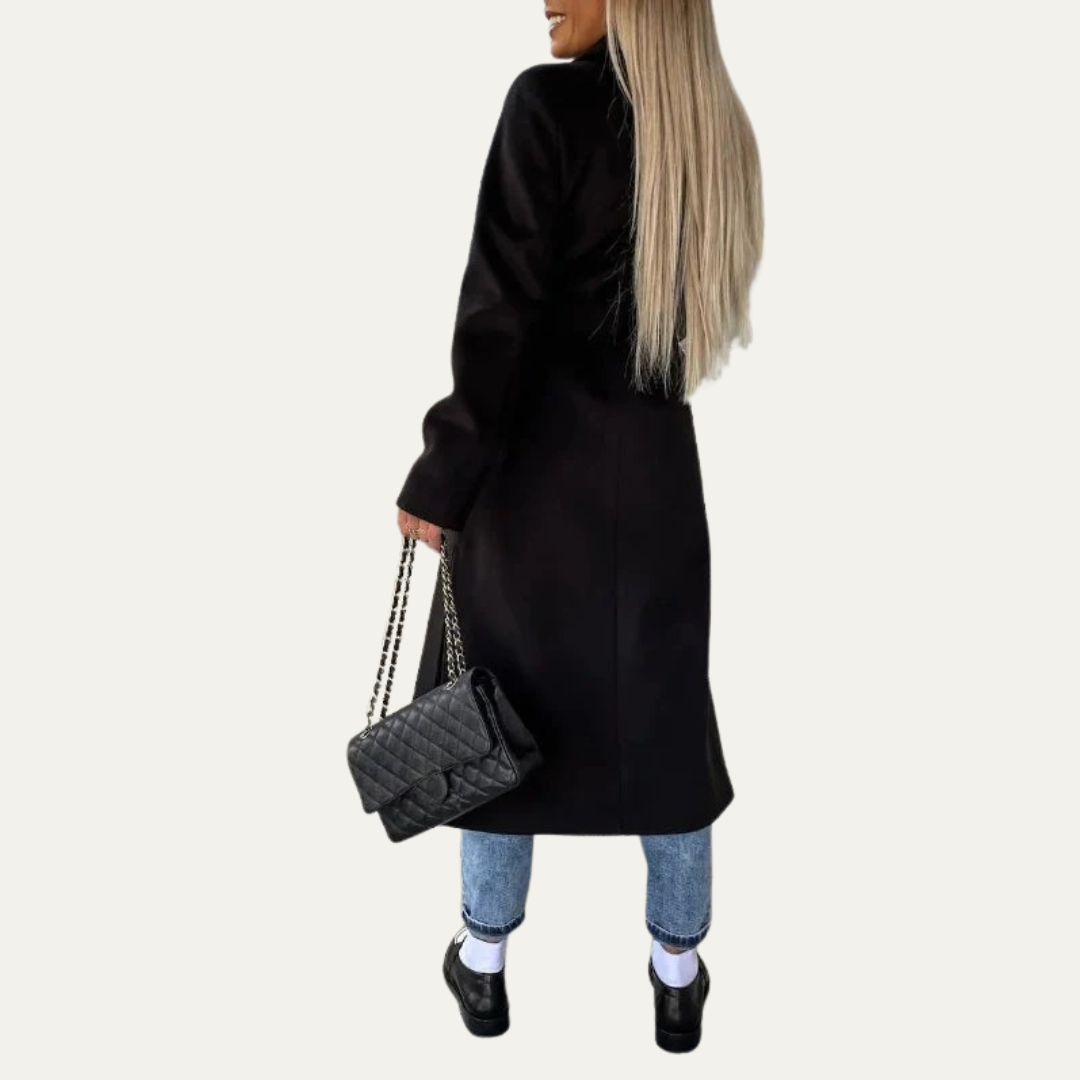 VogeLuxe | Manteau tailleur pour femme à revers crantés 5