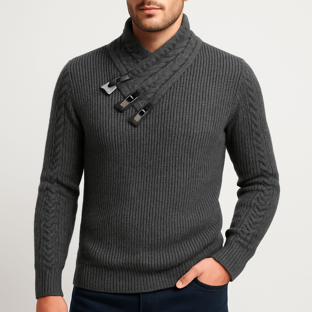 Pull Homme Col Roulé en Laine Douce