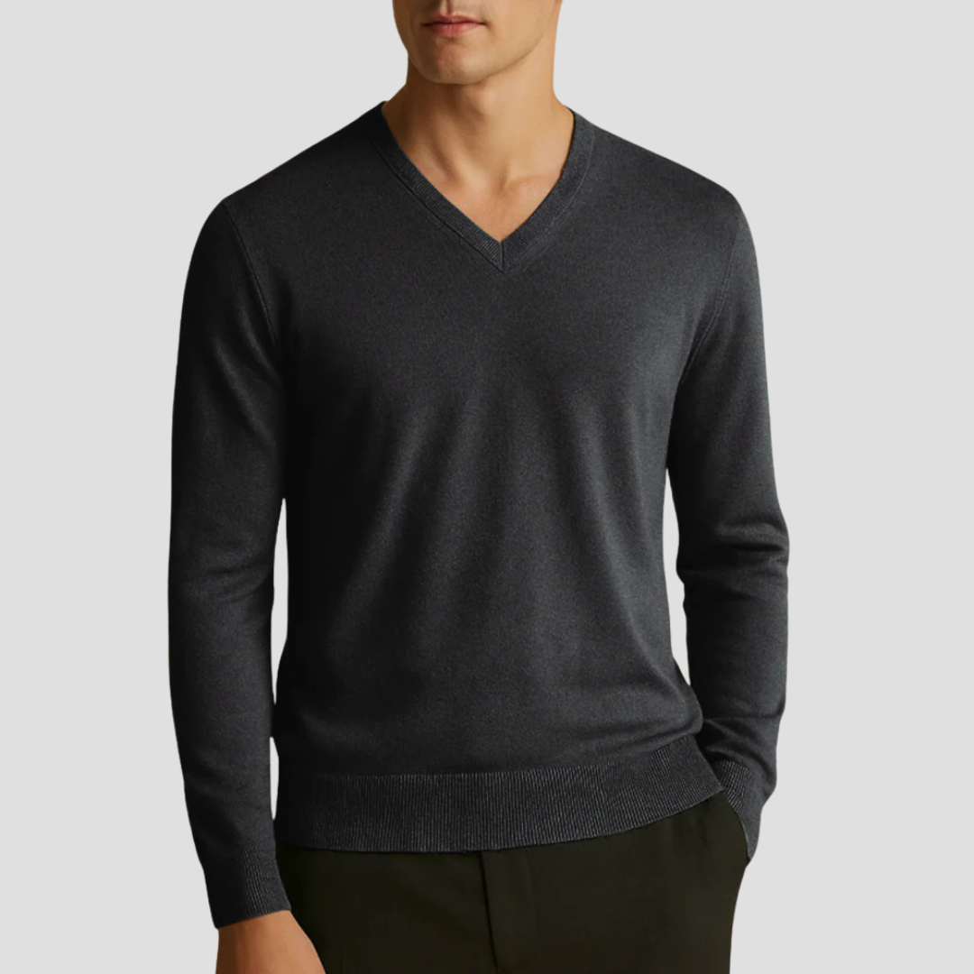 Pull Homme Col V Fin et Élégant